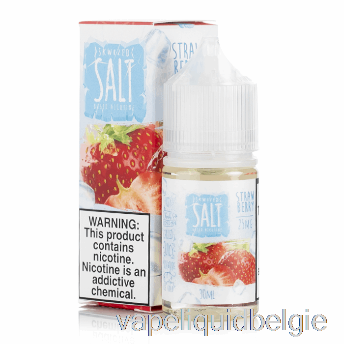 Vape Vloeibaar Ijs Aardbei - Skwezed Salt E-liquid - 30ml 25mg